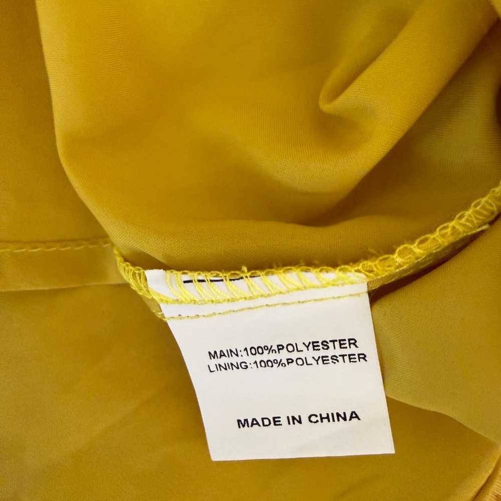 Showpo Brailey Jacquard Puff Sleeve Mini Dress Yellow Floral 6 NWT Babydoll - Picture 8 of 12